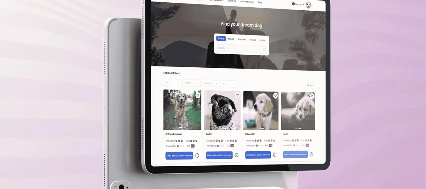 HonestDog web app preview